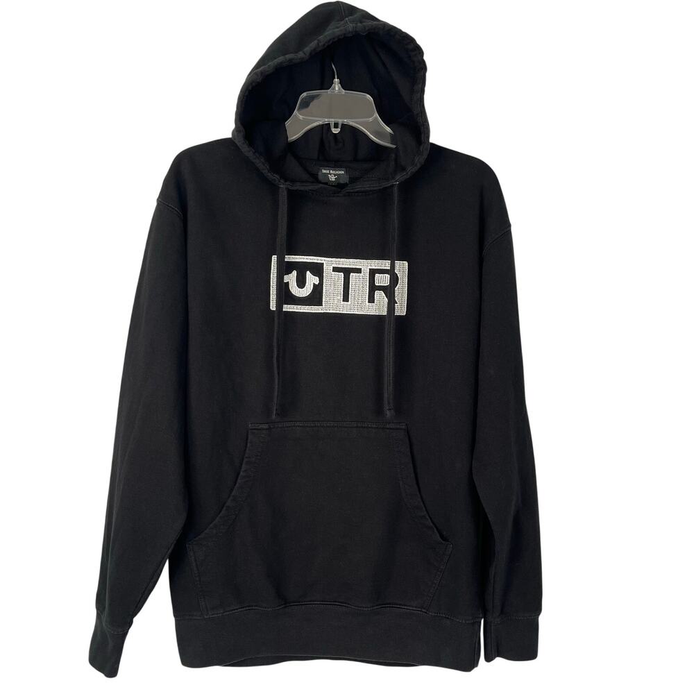 True Religion Pullover Hoodie Sweatshirt Embroidered